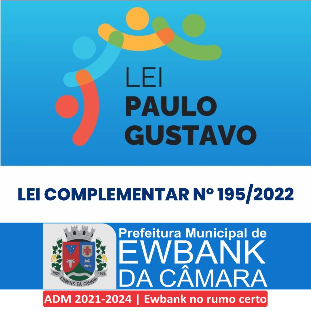 Lançados os editais de participação da Lei Paulo Gustavo (LC n° 195/2022)