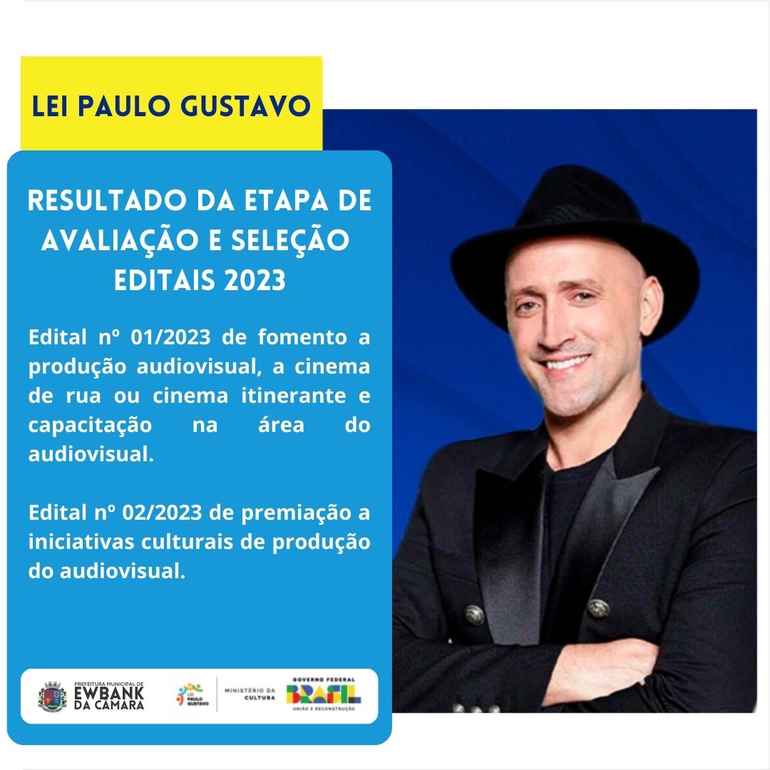 Resultado da etapa de avaliação e seleção dos editais de 2023